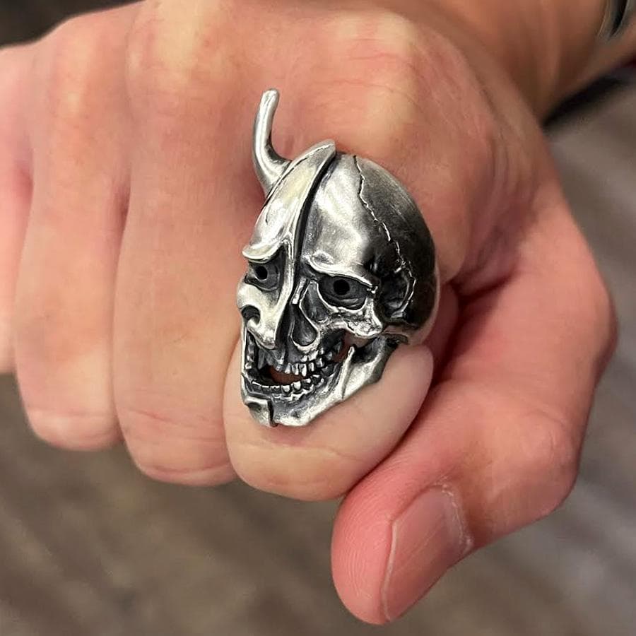 hannya skull ring - Thumbnail 13