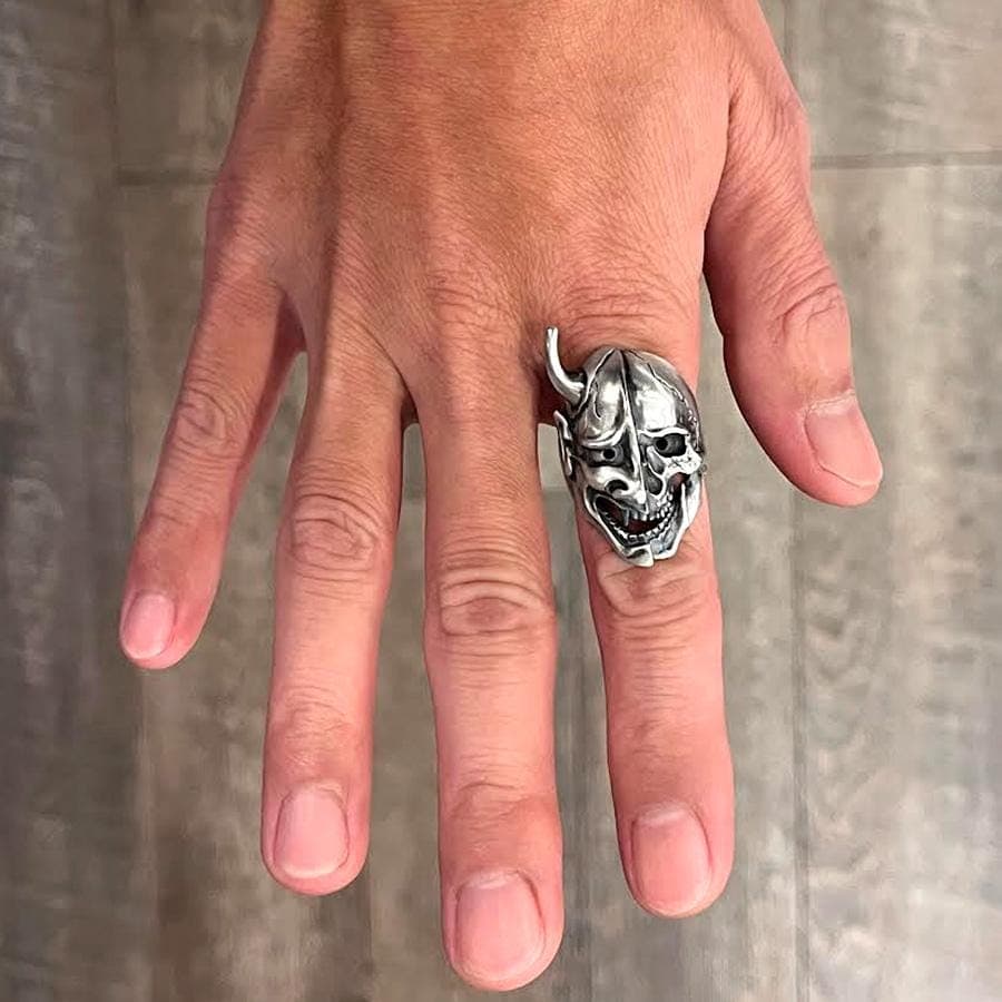 hannya skull ring - Thumbnail 14