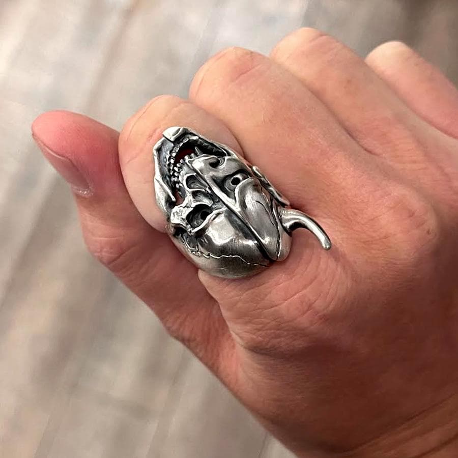 hannya skull ring - Thumbnail 12