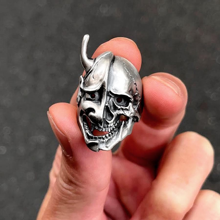 hannya skull ring - Thumbnail 15