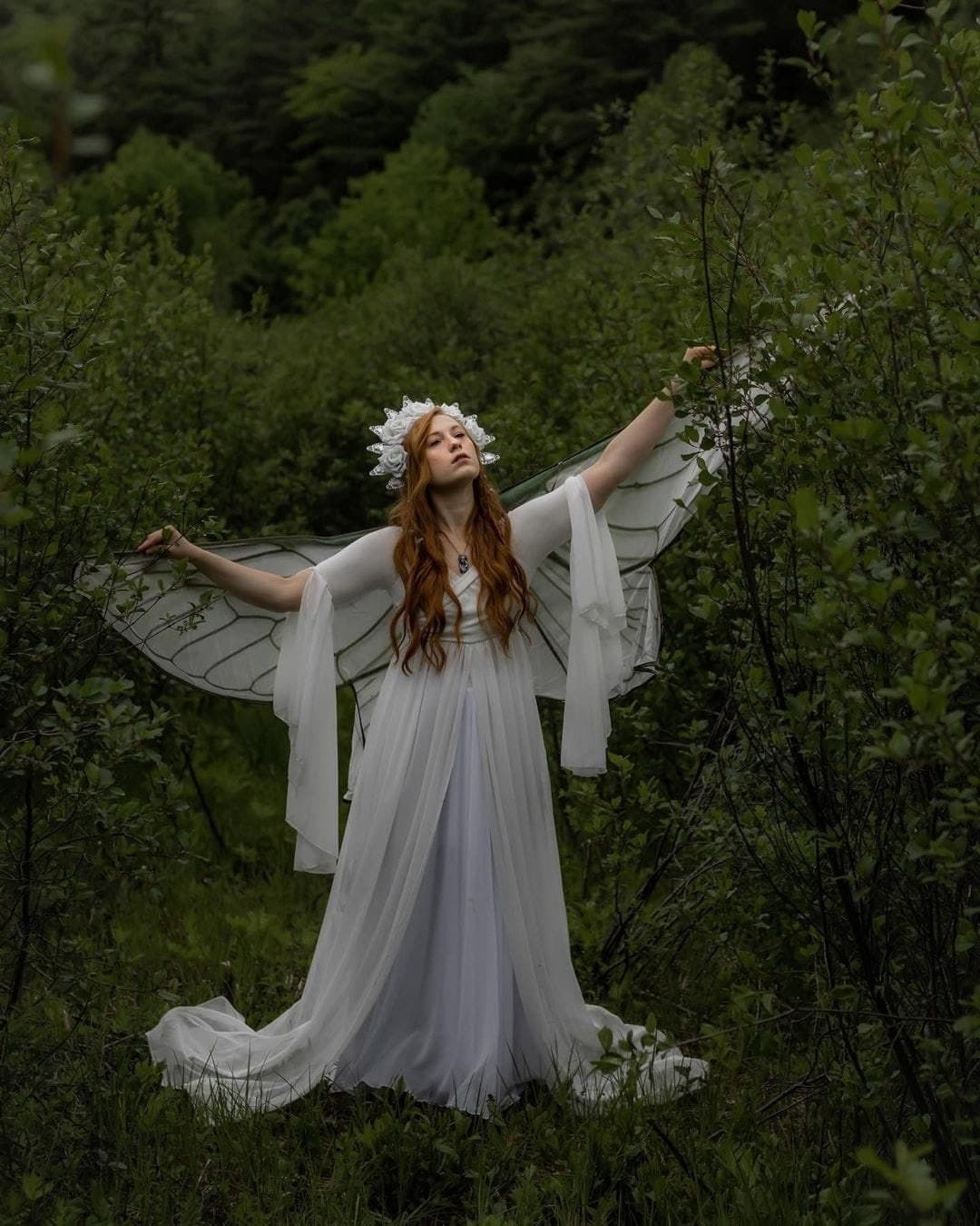 Fairy Wings Cape: Cicada Costume, Festival Clothing - Thumbnail 5