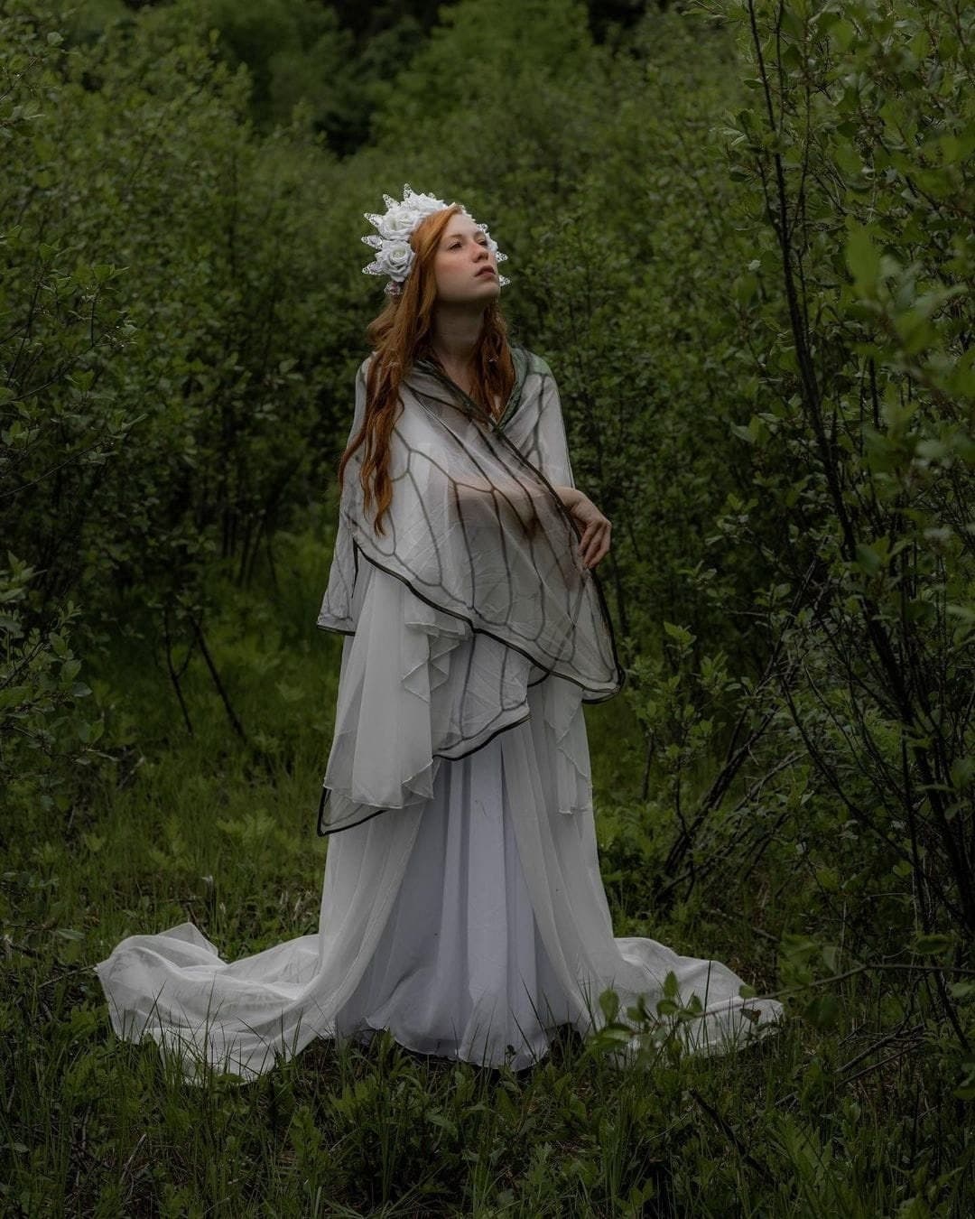 Fairy Wings Cape: Cicada Costume, Festival Clothing - Thumbnail 4
