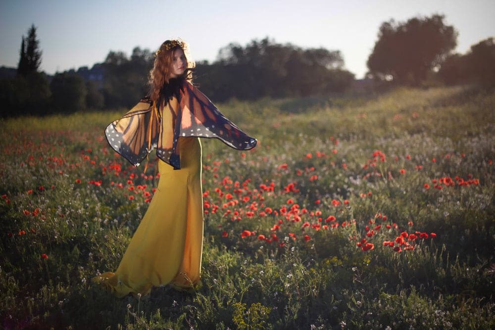 Butterfly wings monarch cape cloak wings costume short small fantasy halloween dance - Image 5